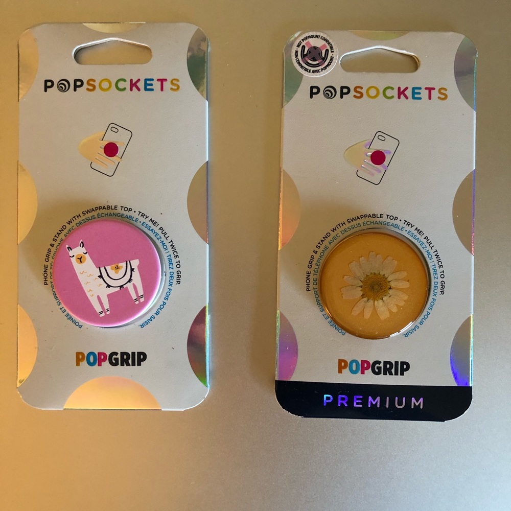 2 New Pop Sockets (Sold Together)